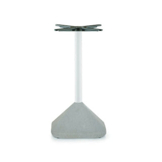 Pedrali Concrete 855 table base in concrete with white column H.73 cm. - Buy now on ShopDecor - Discover the best products by PEDRALI design