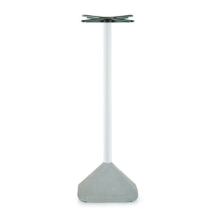 Pedrali Concrete 855 table base in concrete with white column H.110 cm. - Buy now on ShopDecor - Discover the best products by PEDRALI design