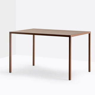 Pedrali Fabbrico TFA table 120x80 cm. in rust powder coated steel - Buy now on ShopDecor - Discover the best products by PEDRALI design