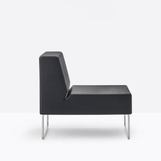 Pedrali Host Lounge 790 modular armchair Black - Buy now on ShopDecor - Discover the best products by PEDRALI design
