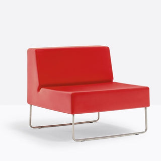 Pedrali Host Lounge 790 modular armchair Pedrali Red RO400E - Buy now on ShopDecor - Discover the best products by PEDRALI design