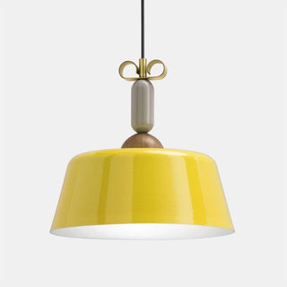 Il Fanale Bon Ton pendant lamp diam. 40 cm - Metal Il Fanale Bon ton Yellow - Buy now on ShopDecor - Discover the best products by IL FANALE design