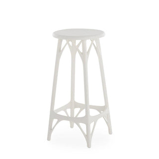Kartell A.I. stool Light with seat h. 65 cm. for indoor/outdoor use Kartell White BI - Buy now on ShopDecor - Discover the best products by KARTELL design