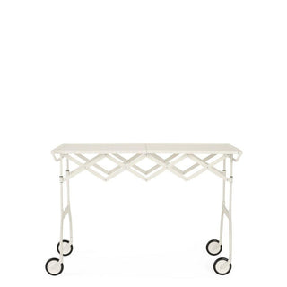 Kartell Battista Mat folding trolley Kartell White 03 - Buy now on ShopDecor - Discover the best products by KARTELL design