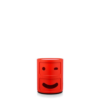 Kartell Componibili Smile 3 - red container with 2 drawers - Buy now on ShopDecor - Discover the best products by KARTELL design