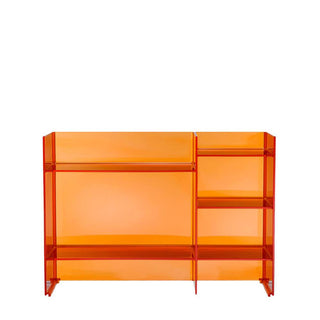 Kartell Sound-Rack by Laufen container with 5 shelves Kartell Tangerine orange AT - Buy now on ShopDecor - Discover the best products by KARTELL design