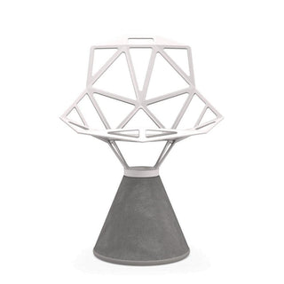Magis Chair One chair with concrete base Magis White 5110 - Buy now on ShopDecor - Discover the best products by MAGIS design