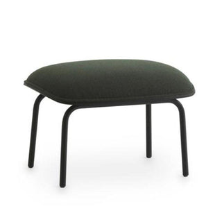 Normann Copenhagen Hyg footstool upholstery fabric with black steel structure - Buy now on ShopDecor - Discover the best products by NORMANN COPENHAGEN design