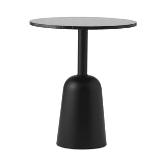 Normann Copenhagen Turn adjustable steel table diam. 55 cm. with marble top - Buy now on ShopDecor - Discover the best products by NORMANN COPENHAGEN design