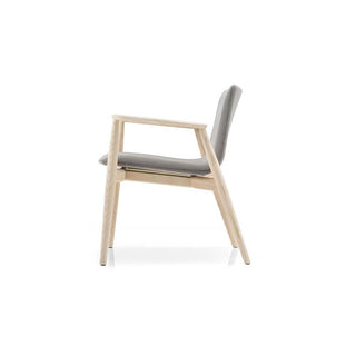 Pedrali Malmo 296 grey lounge chair with ash structure - Buy now on ShopDecor - Discover the best products by PEDRALI design
