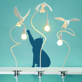 Seletti Sparrow Landing with clamp table lamp - Buy now on ShopDecor - Discover the best products by SELETTI design
