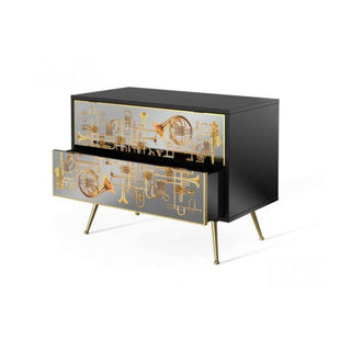 Seletti Toiletpaper Furniture Trumpets chest of 2 drawers - Buy now on ShopDecor - Discover the best products by TOILETPAPER HOME design