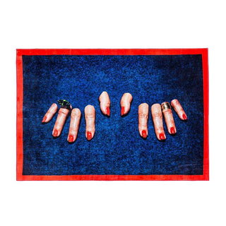Seletti Toiletpaper rectangular carpet fingers - Buy now on ShopDecor - Discover the best products by TOILETPAPER HOME design