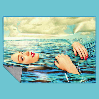 Seletti Toiletpaper Rug Girl in the Sea - Buy now on ShopDecor - Discover the best products by TOILETPAPER HOME design