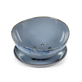 Serax Terres De Rêves colander with underplate light blue diam. 18 cm. - Buy now on ShopDecor - Discover the best products by SERAX design
