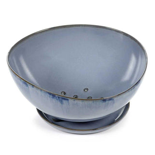 Serax Terres De Rêves colander with underplate light blue diam. 23.5 cm. - Buy now on ShopDecor - Discover the best products by SERAX design