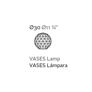Vondom Vases floor lamp diam.30 cm LED bright white - Buy now on ShopDecor - Discover the best products by VONDOM design